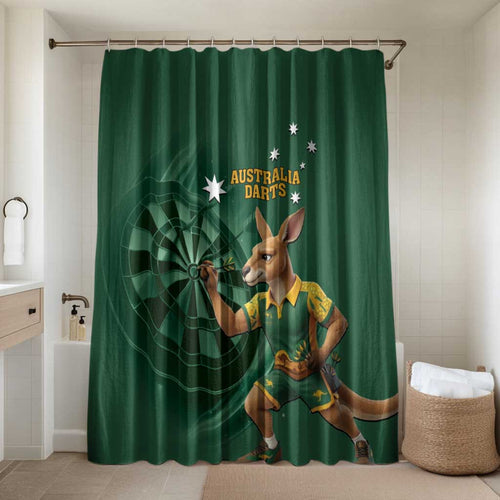 Australia Kangaroo Mascot Darts Bathroom Set Green Edition