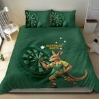 Australia Kangaroo Mascot Darts Bedding Set Green Edition