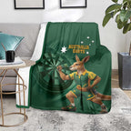 Australia Kangaroo Mascot Darts Blanket Green Edition