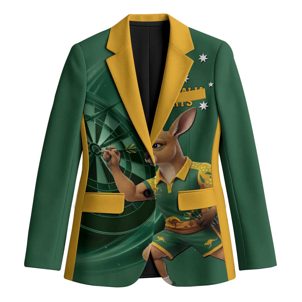 Australia Kangaroo Mascot Darts Blazer Green Edition