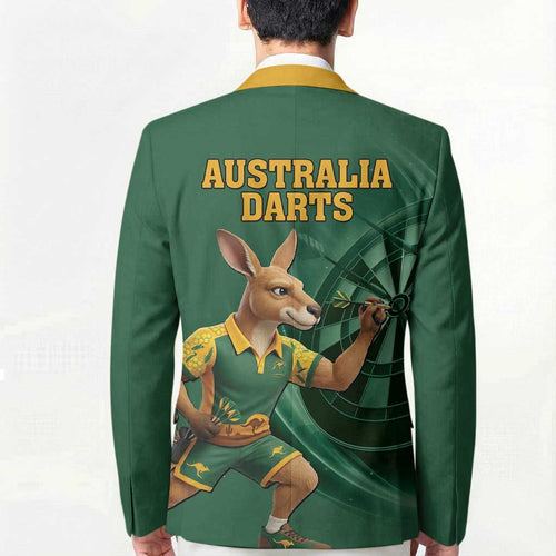 Australia Kangaroo Mascot Darts Blazer Green Edition