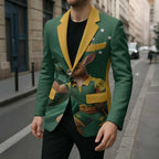 Australia Kangaroo Mascot Darts Blazer Green Edition