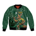 Australia Kangaroo Mascot Darts Bomber Jacket Green Edition