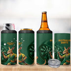 Australia Kangaroo Mascot Darts 4 in 1 Can Cooler Tumbler Green Edition