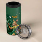 Australia Kangaroo Mascot Darts 4 in 1 Can Cooler Tumbler Green Edition
