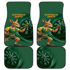 Australia Kangaroo Mascot Darts Car Mats Green Edition