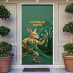 Australia Kangaroo Mascot Darts Door Cover Green Edition
