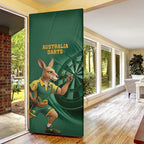 Australia Kangaroo Mascot Darts Door Cover Green Edition