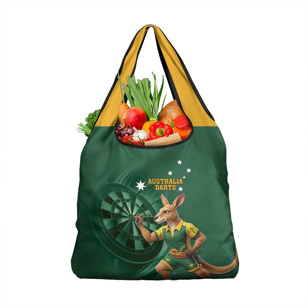 Australia Kangaroo Mascot Darts Grocery Bag Green Edition