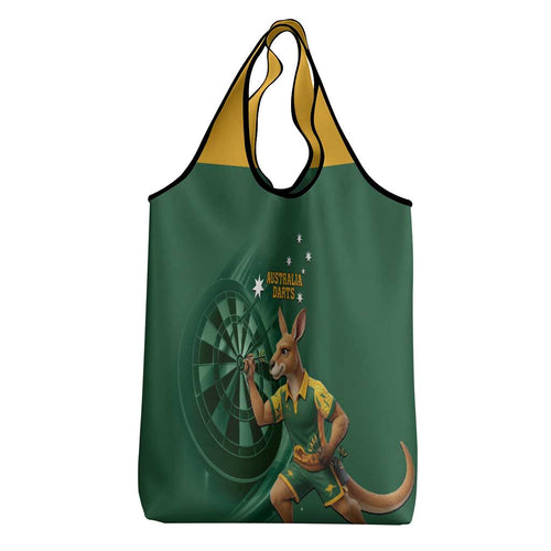 Australia Kangaroo Mascot Darts Grocery Bag Green Edition
