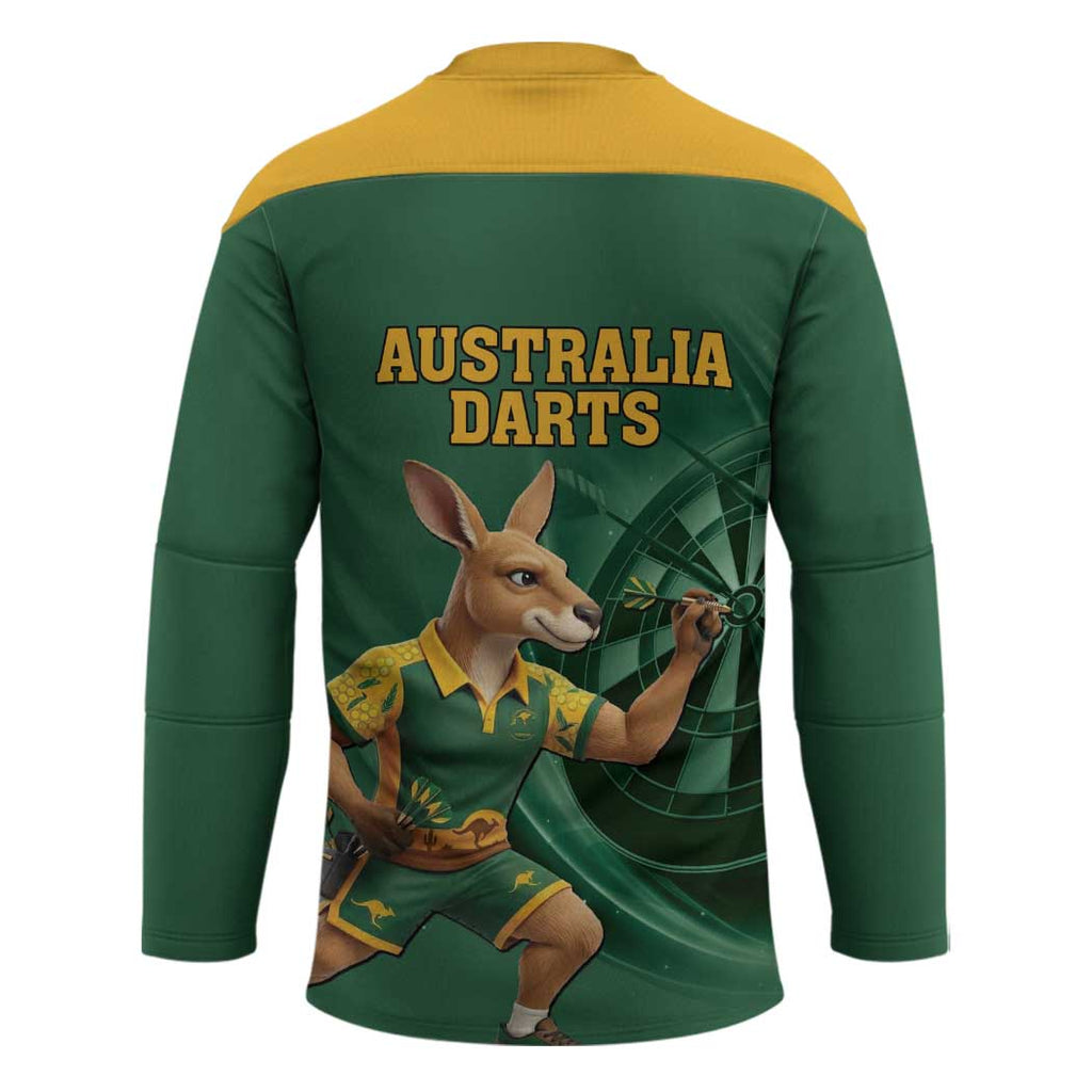 Australia Kangaroo Mascot Darts Hockey Jersey Green Edition