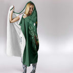 Australia Kangaroo Mascot Darts Hooded Blanket Green Edition