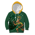 Australia Kangaroo Mascot Darts Kid Hoodie Green Edition