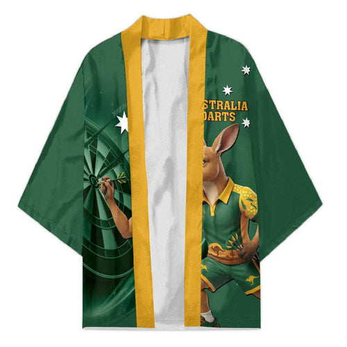 Australia Kangaroo Mascot Darts Kimono Green Edition