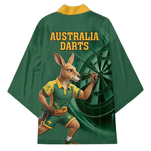 Australia Kangaroo Mascot Darts Kimono Green Edition