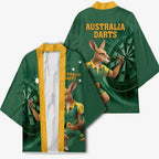 Australia Kangaroo Mascot Darts Kimono Green Edition