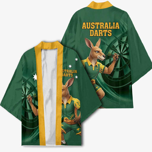 Australia Kangaroo Mascot Darts Kimono Green Edition