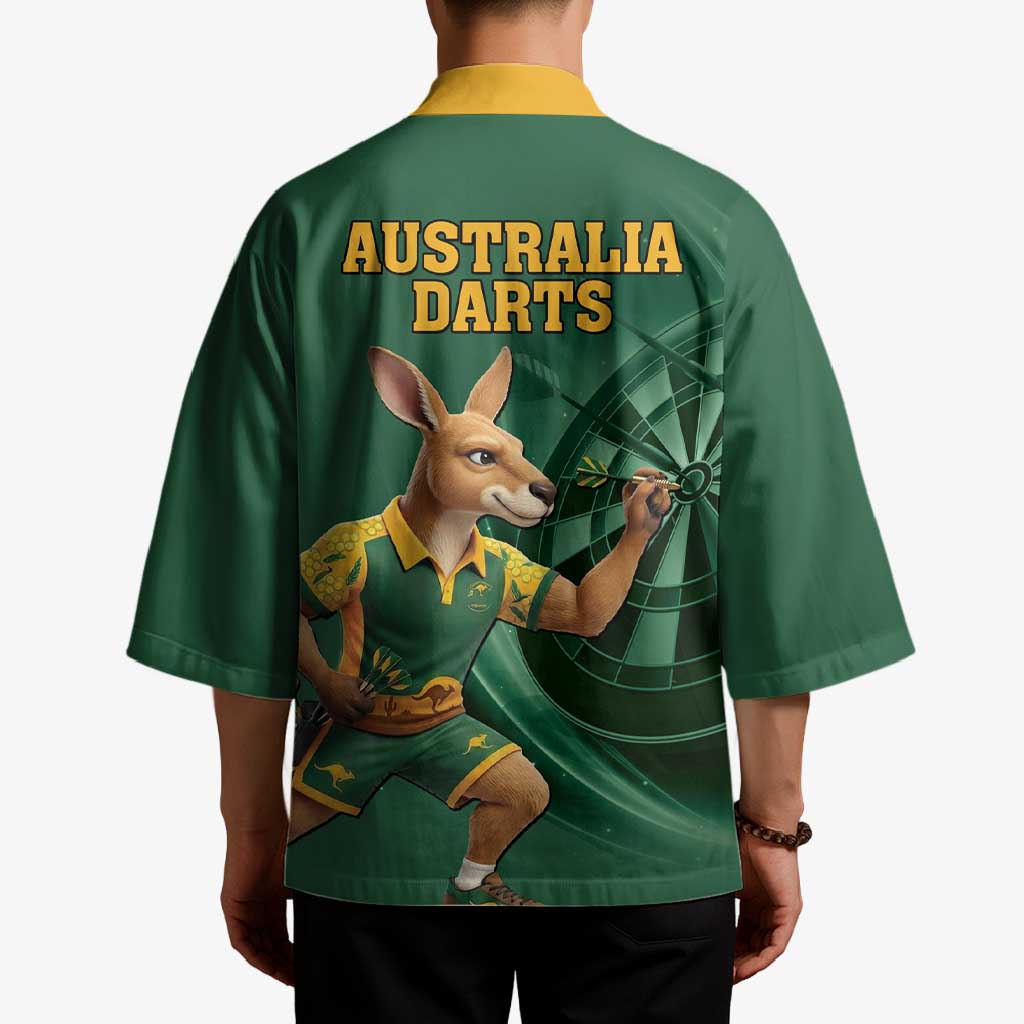 Australia Kangaroo Mascot Darts Kimono Green Edition