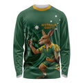 Australia Kangaroo Mascot Darts Long Sleeve Shirt Green Edition