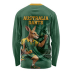 Australia Kangaroo Mascot Darts Long Sleeve Shirt Green Edition