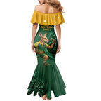 Australia Kangaroo Mascot Darts Mermaid Dress Green Edition