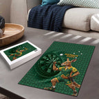 Australia Kangaroo Mascot Darts Puzzle Green Edition