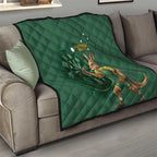 Australia Kangaroo Mascot Darts Quilt Green Edition