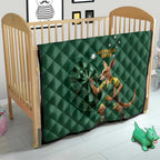 Australia Kangaroo Mascot Darts Quilt Green Edition