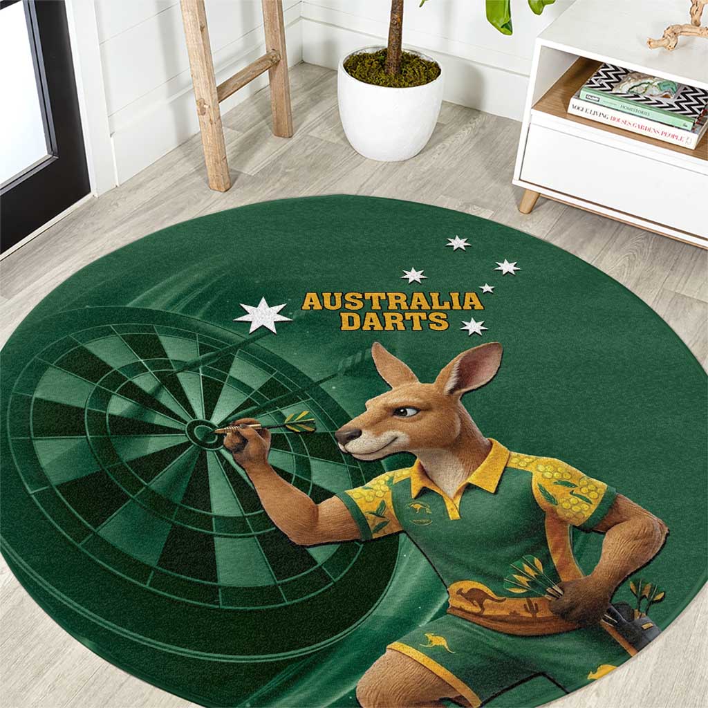 Australia Kangaroo Mascot Darts Round Carpet Green Edition