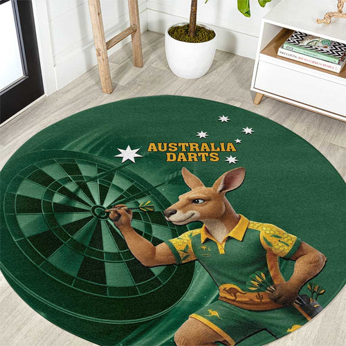 Australia Kangaroo Mascot Darts Round Carpet Green Edition