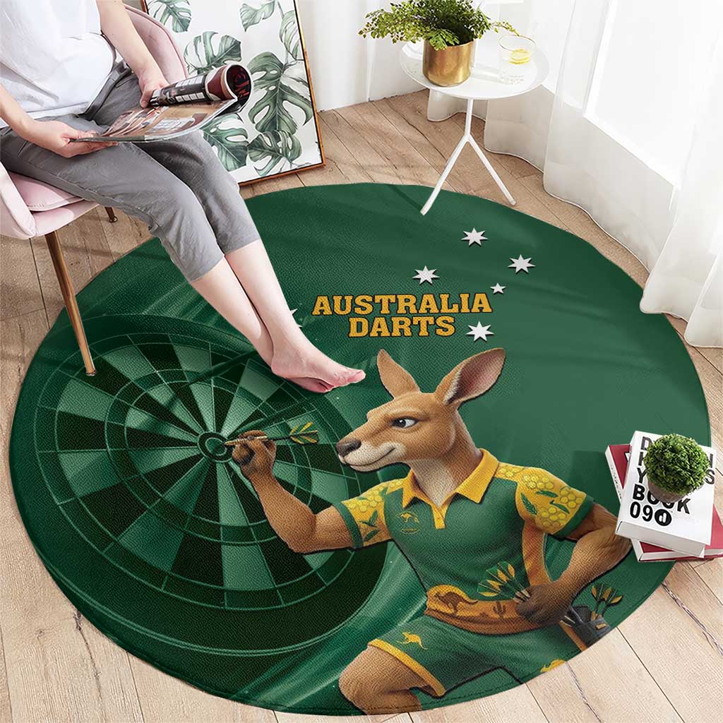 Australia Kangaroo Mascot Darts Round Carpet Green Edition