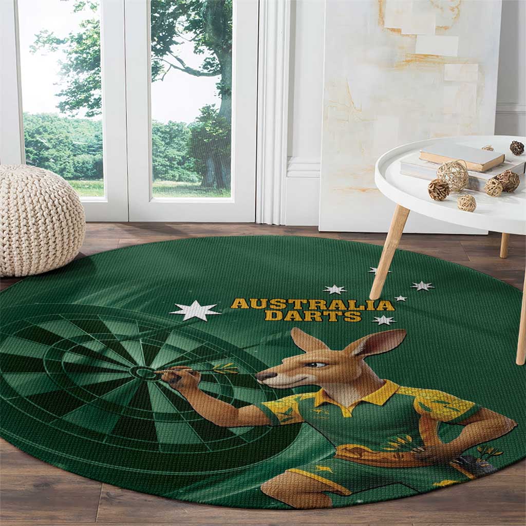 Australia Kangaroo Mascot Darts Round Carpet Green Edition
