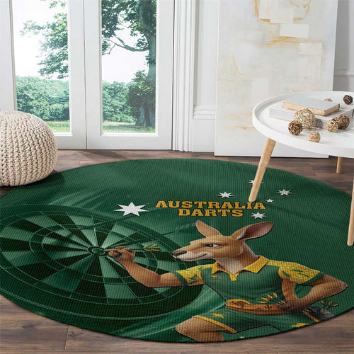 Australia Kangaroo Mascot Darts Round Carpet Green Edition