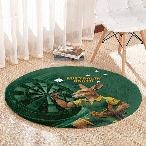 Australia Kangaroo Mascot Darts Round Carpet Green Edition