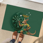 Australia Kangaroo Mascot Darts Rubber Doormat Green Edition