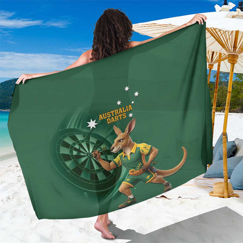 Australia Kangaroo Mascot Darts Sarong Green Edition