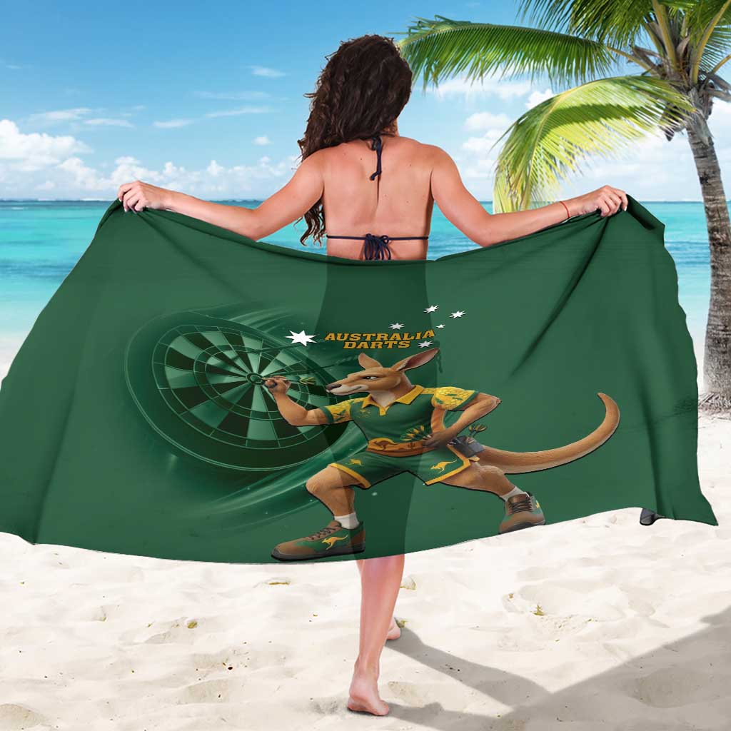 Australia Kangaroo Mascot Darts Sarong Green Edition