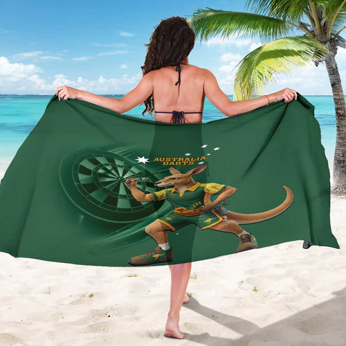 Australia Kangaroo Mascot Darts Sarong Green Edition