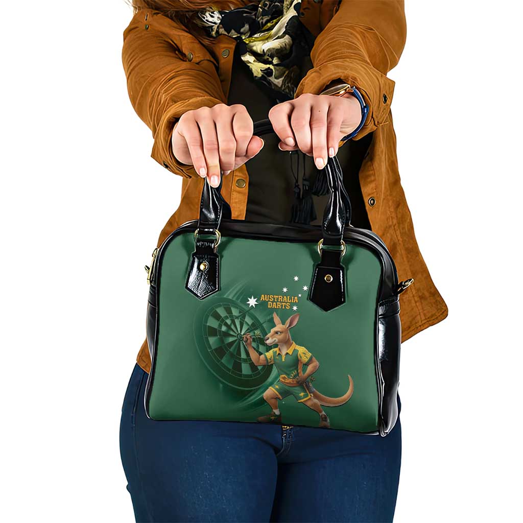 Australia Kangaroo Mascot Darts Shoulder Handbag Green Edition