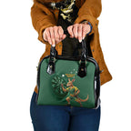 Australia Kangaroo Mascot Darts Shoulder Handbag Green Edition