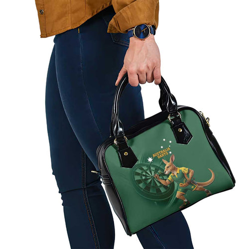 Australia Kangaroo Mascot Darts Shoulder Handbag Green Edition