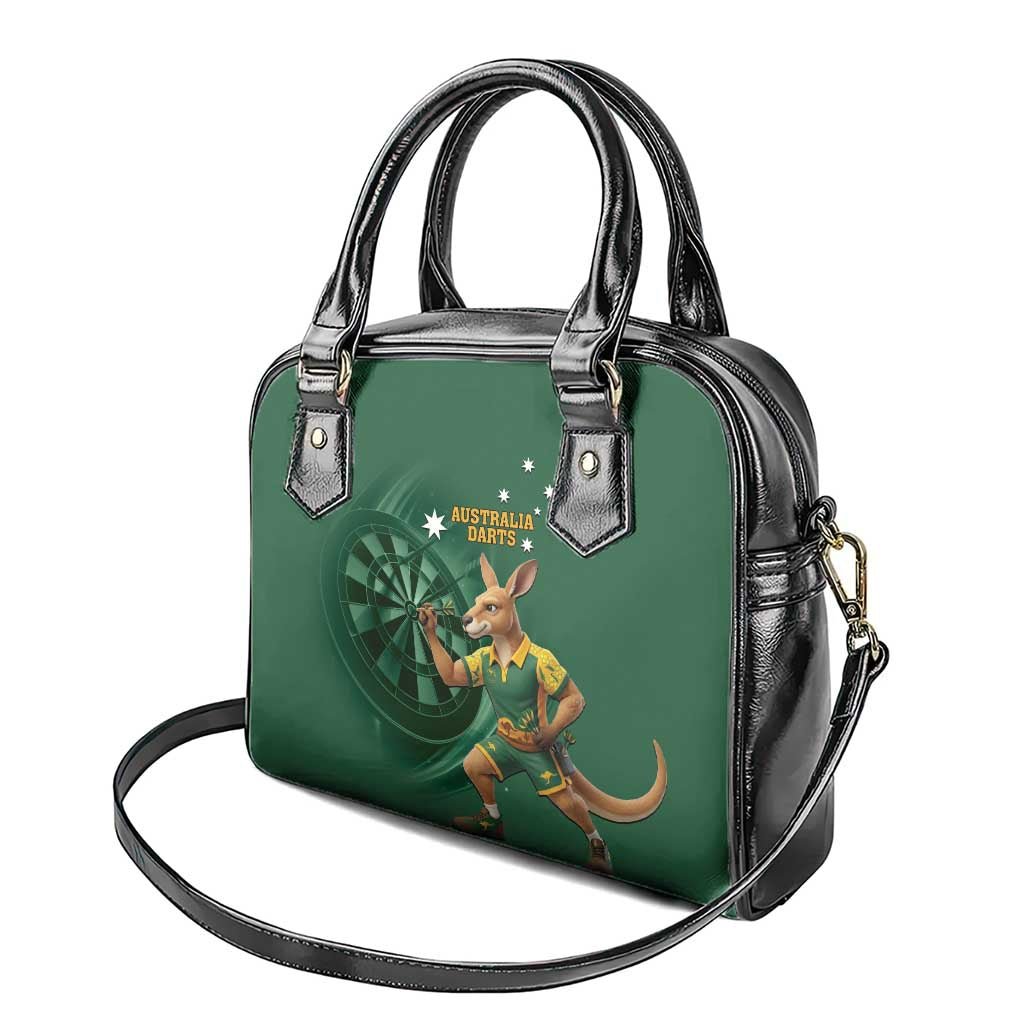 Australia Kangaroo Mascot Darts Shoulder Handbag Green Edition