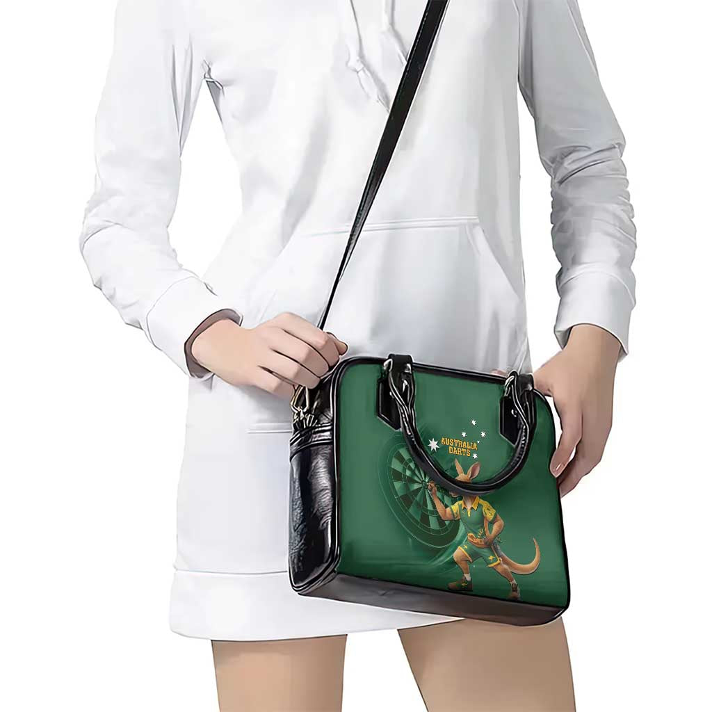 Australia Kangaroo Mascot Darts Shoulder Handbag Green Edition