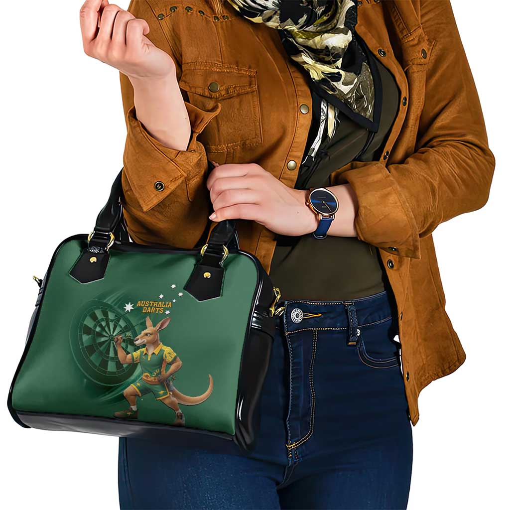 Australia Kangaroo Mascot Darts Shoulder Handbag Green Edition