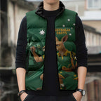 Australia Kangaroo Mascot Darts Sleeveless Puffer Jacket Green Edition
