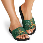 Australia Kangaroo Mascot Darts Slide Sandals Green Edition