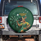 Australia Kangaroo Mascot Darts Spare Tire Cover Green Edition
