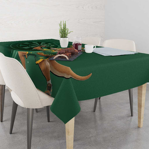Australia Kangaroo Mascot Darts Tablecloth Green Edition