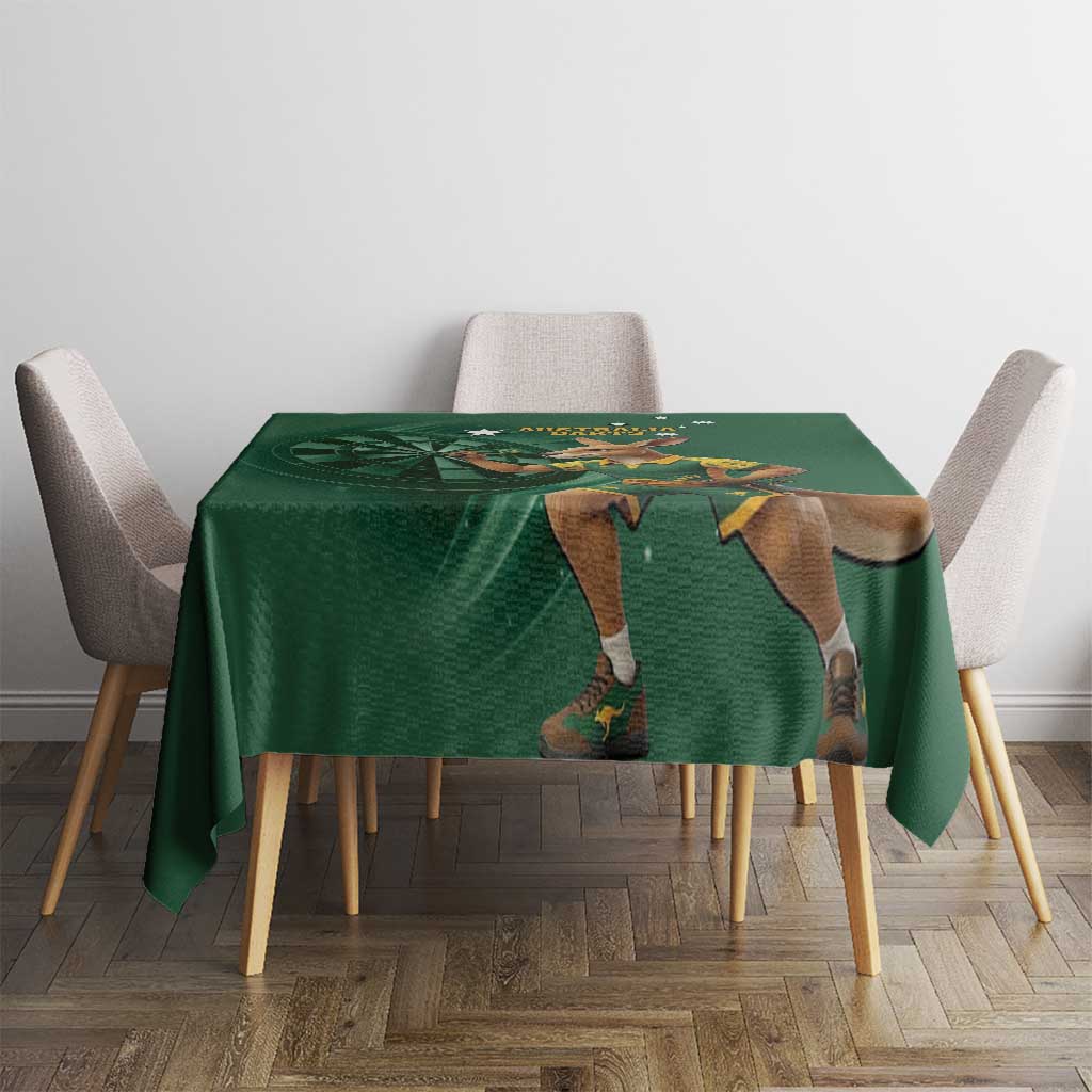 Australia Kangaroo Mascot Darts Tablecloth Green Edition