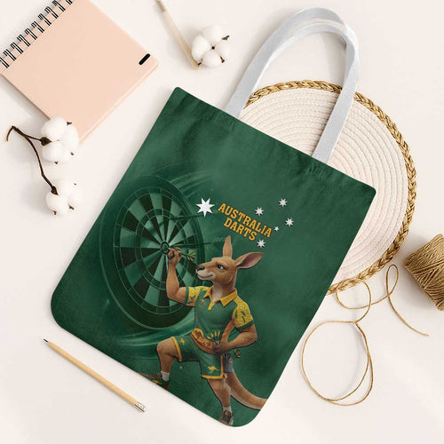 Australia Kangaroo Mascot Darts Tote Bag Green Edition